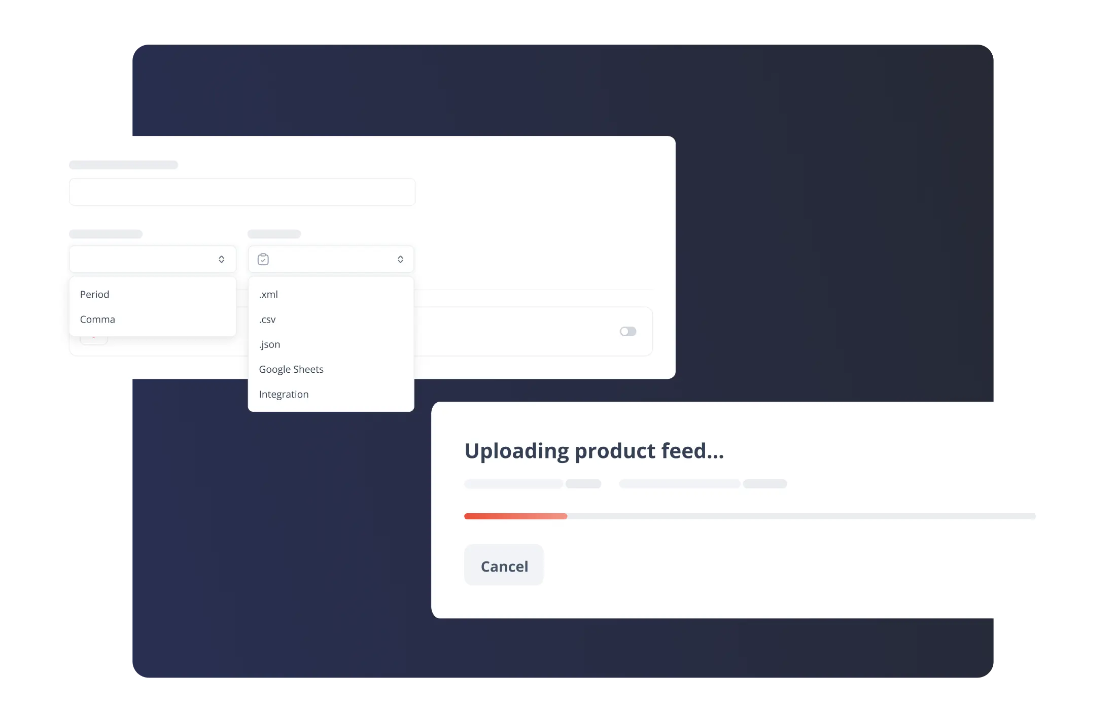 feeds complementarios de PriceShape